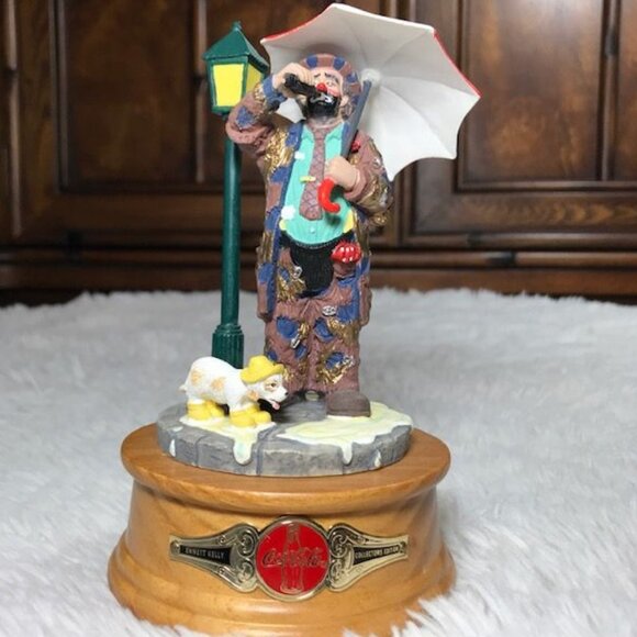 Vintage Coca-Cola Limited Edition Emmett Kelly Time for a Coke Musical Figurine - Picture 7 of 12